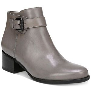 Naturalizer Women's Leather Dora Ankle Bootie Grey Boots